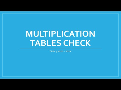 Multiplication Tables Check - Baston CE Primary School