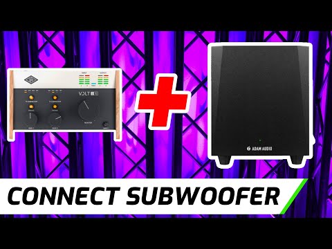 Connect Your Subwoofer (And Speakers) To An Audio Interface (RCA, 1/4", or XLR)