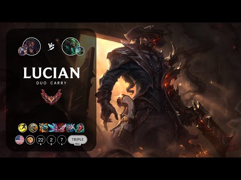 Lucian ADC vs Twitch - NA Grandmaster Patch 13.7