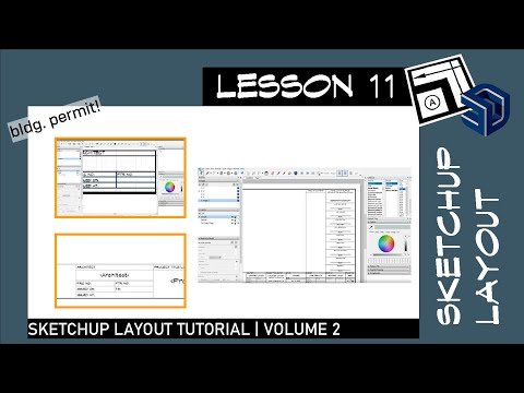 Sketchup Layout 11 - How to Create Title Blocks for Construction Drawings