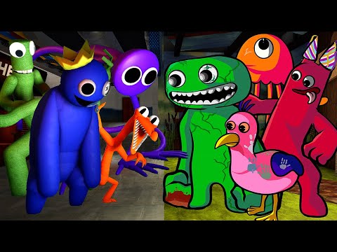 Rainbow Friends VS Garten of Banban 🎶 (FNF Friends To Your End but Garten Banban Characters Sing It)