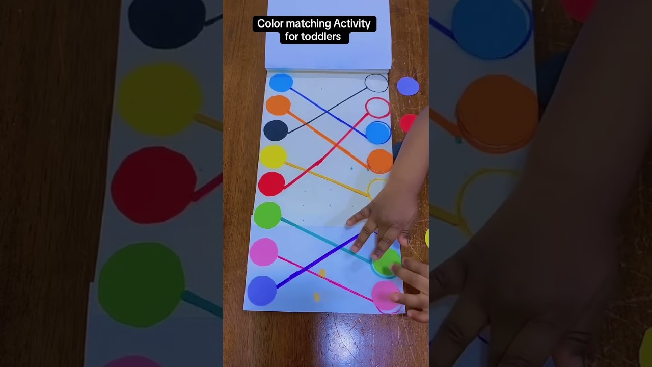 Color matching game for Kids #handsonactivities #toddleractivities