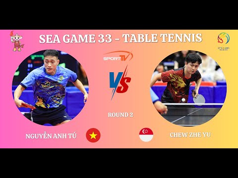 ( Highlights ) Nguyễn Anh Tú (VIE) vs Chew Zhe Yu (SGP)| Men's Team - Group | SEA Games 33