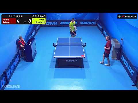 18:00 Andrii Rehush - Vitalii Krokhmal 07.09.2023 TT Euro.Cup Ukraine Master. TABLE 3