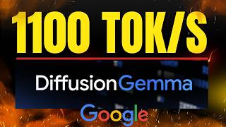 DiffusionGemma: 1100 Tokens/sec: Google's Fastest Open Model Yet Locally