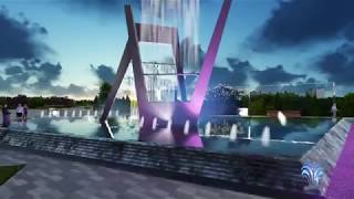 Фонтан «Квадратные арки»