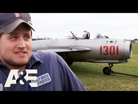 WHOOPS! Dusty DENTS a Fighter Jet During Delivery | Shipping Wars | A&E
