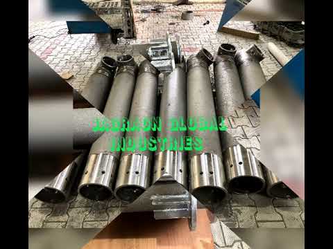 Shot blasted stainless steel centrifugal casting tube