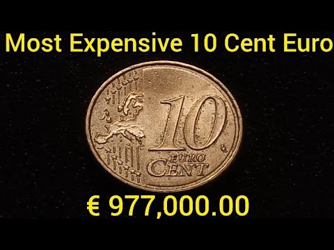 THE MOST EXPENSIVE 10 Euro Cent! Ultra Rare And Valuable Error Coin Don't Spend This EURO]