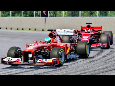 Ferrari F1 2018 vs Ferrari F1 2013 - Montreal