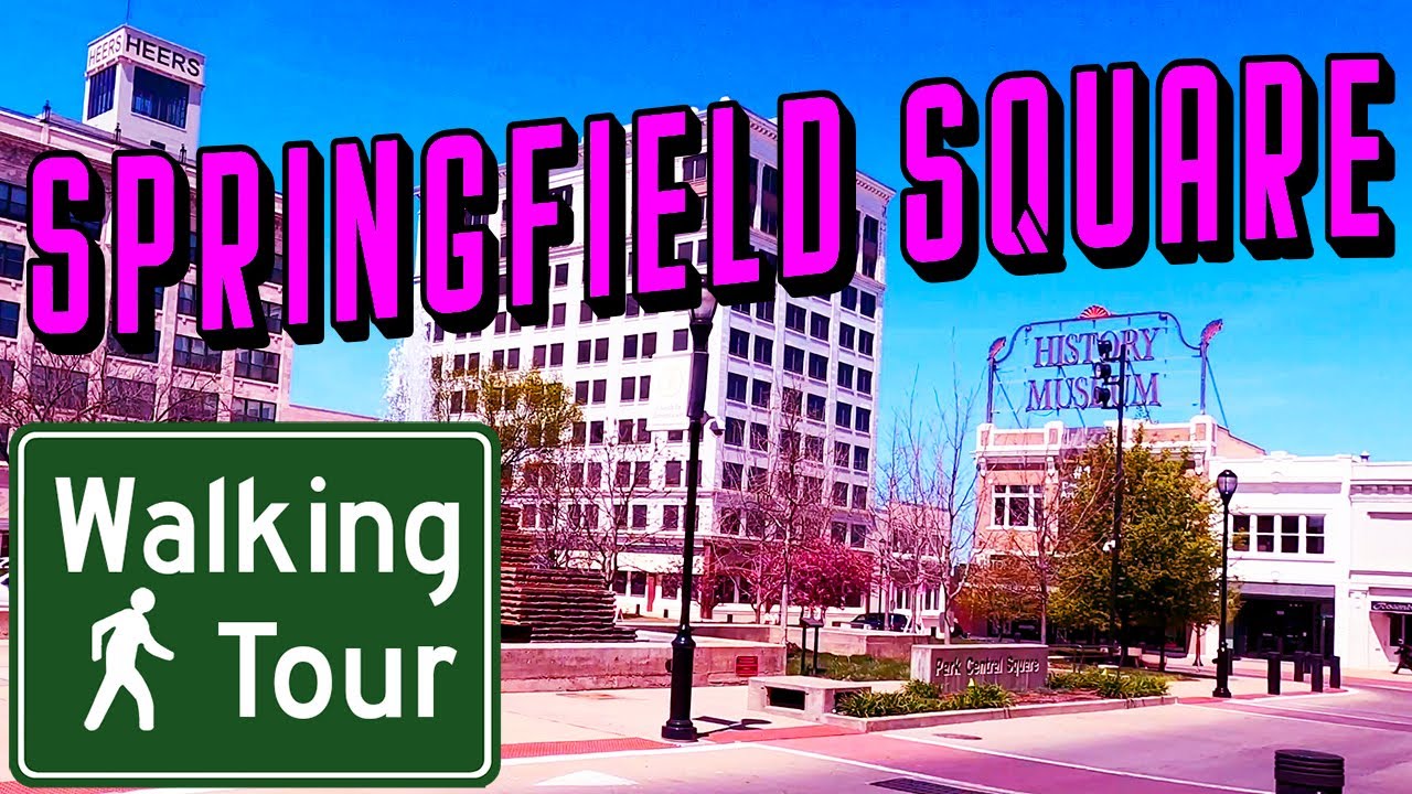 Immersive street-level walking tour through Springfield Missouri, United States, showcasing authentic urban landscapes, local architecture, and the vibrant atmosphere of the city's neighborhoods