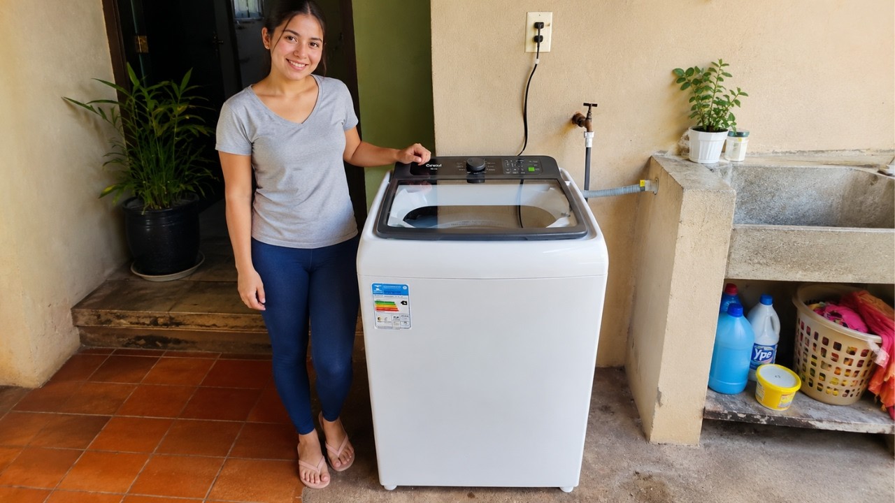 Miniatura da avaliação em vídeo de Máquina de Lavar Consul CWN15AB 15kg Automática