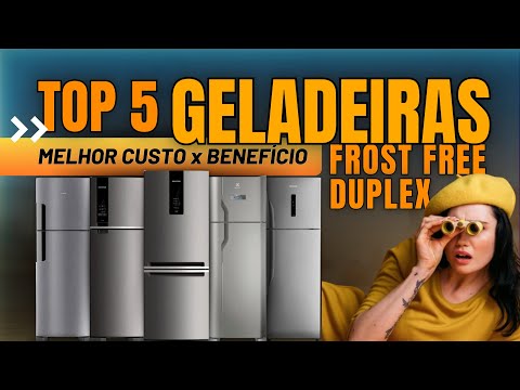 ✅ MELHOR GELADEIRA FROST FREE DUPLEX 2024! TOP 5 Melhores Geladeiras Frost Free Duplex