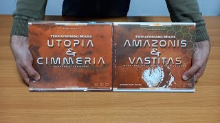 Unboxing delle mappe di Terraforming Mars: Amazonis & Vastitas e Utopia & Cimmeria