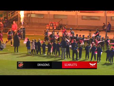 Dragons v Scarlets - Anglo Welsh Cup 2017-18