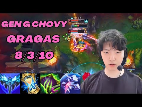 GEN G CHOVY PLAYS GRAGAS VS RIVEN MID |KR CHALLENGER PATCH 13.10| [League of Legends] Full Gameplay