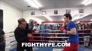 JULIO CESAR CHAVEZ PUTS IN WORK WITH NEW TRAINER JOE GOOSSEN FOR ANDRZEJ FONFARA CLASH