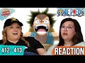 CONQUEROR S HAKI One Piece Reaction Episodes 412 413