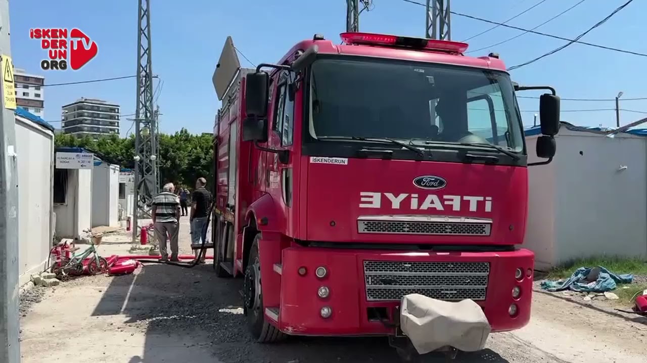 İskenderun’da Konteyner Yangını…