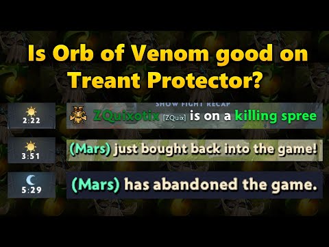 Treant Protector + Orb of Venom Tips | Dota 2 7.30d