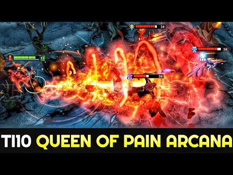 TI10 Queen of Pain Arcana First Gameplay by Top Immortal Rank 7.26 Dota 2