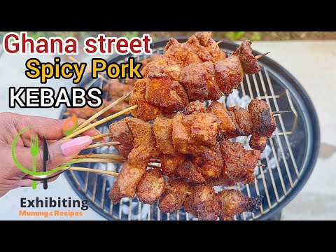 grilling/charcoal grilled pork meat/meat recipe/how to grill meat at home