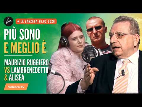 Più sono e meglio è - Maurizio Ruggiero vs Lambrenedetto & Alisea | La Zanzara del 26.02.2026