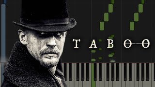 Taboo Main Theme Tune - Easy Piano Tutorial & Sheet Music (Synthesia)