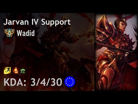 Jarvan IV Support vs Lulu - Wadid - EUW Challenger Patch 7.13