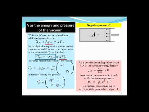 Cosmological Constant (Lecture #24a of a course on Relativity & Cosmology)