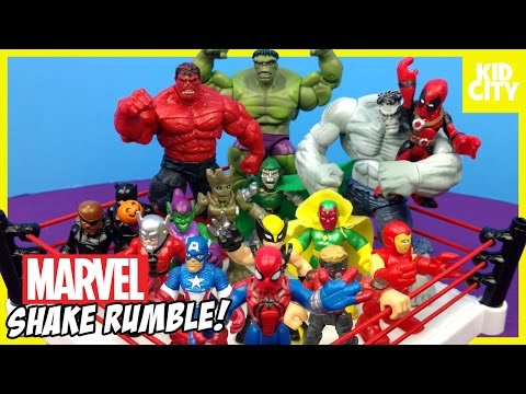 Marvel Universe Superhero Toys Shake Rumble! | KIDCITY