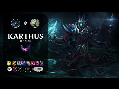 Karthus Jungle vs Master Yi - KR Master Patch 13.17
