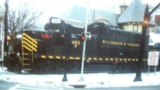preview picture of video 'Winchester & Western With Yard Slug in Downtown Winchester, VA'