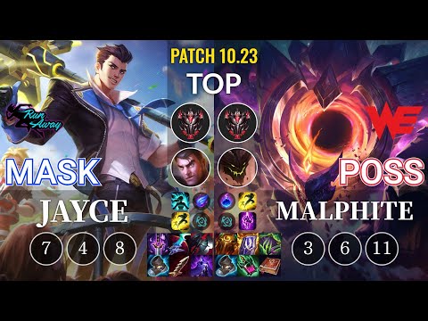 RNW Mask Jayce vs WE Poss Malphite Top - KR Patch 10.23