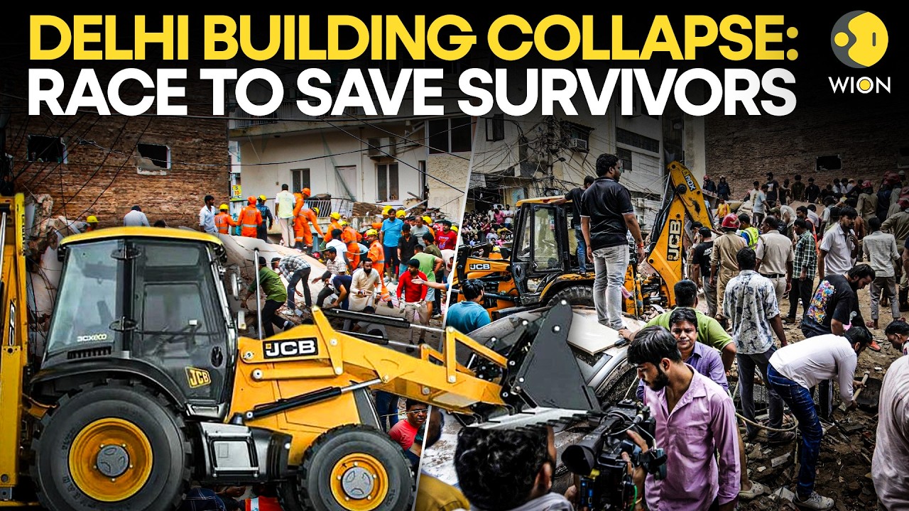 Delhi Building Collapse: PG Building Collapse Leaves 6 Dead, Many Feared Trapped | WION