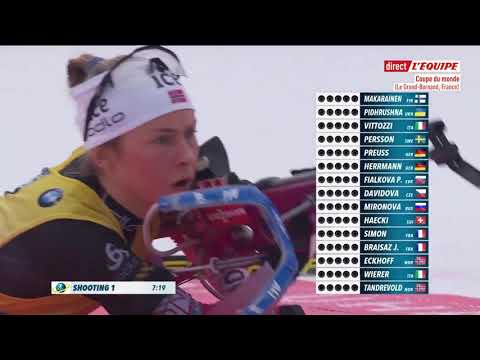 Biathlon 2019 Le Grand Bornand mass start femmes 22.12.2019 IBU Cup