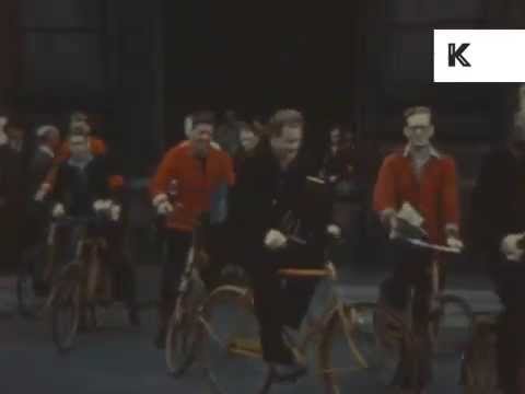 1950s Copenhagen Denmark, Cyclists, Postmen