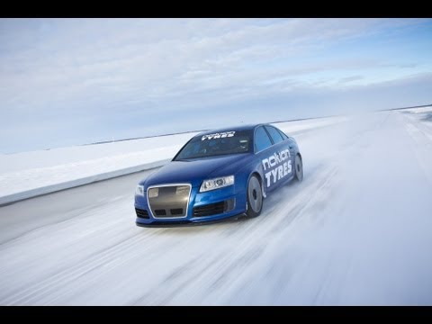 V-Max 337km/h Audi RS6 auf Eis und Schnee - neuer Weltrekord für Nokian Reifen
