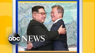 North and South Korean presidents pledge peace at summit