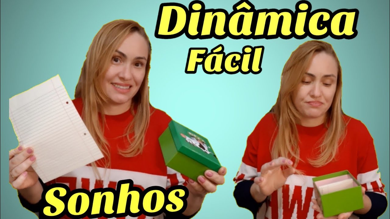 DINÂMICA PARA CÉLULA SONHOS DE DEUS/QUEBRA-GELO FÁCIL SOBRE SONHOS/DINÂMICA PRESENCIAL