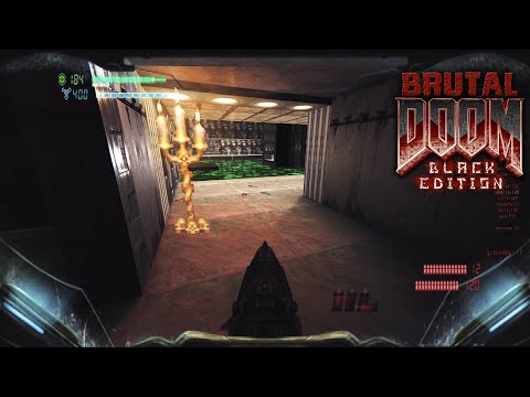 Brutal Doom Black Edition 3.35 [Rain, Parallax, Visor, Relighting] - Enhanced E1M5 | 4K/60