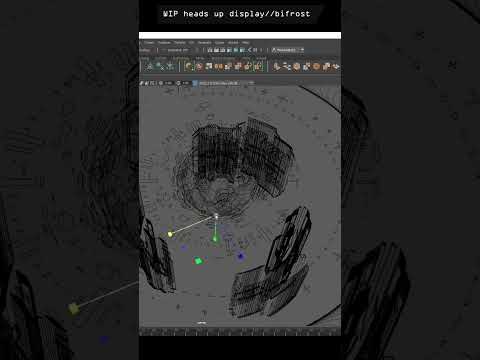 wip heads up display - Bifrost Maya