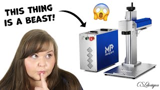 This Laser can engrave on more materials! 😱 Trying out the Monport 50W Fiber Laser Engraver