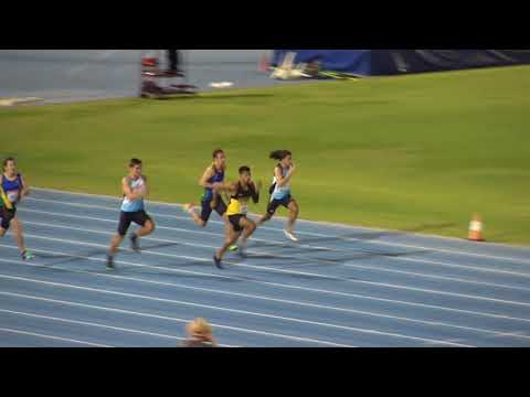 U16 Mens 100m 1st Sasha Zhoya 10.36? 10.61?