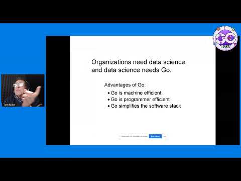 GopherCon 2021: Northwestern's Data Science Program Features Go - Tom Miller