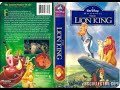 Opening To The Lion King 1995 VHS