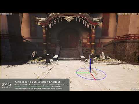 How to quickly rotate the sun light within Unreal Engine | Unreal Engine Tips