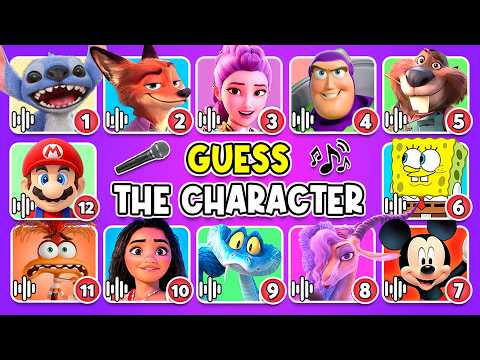 Guess the Movie Characters by the Song and Voice 🎬🎤🎵 Rumi, Nick, Buzz Lightyear, Judy, Stitch,...