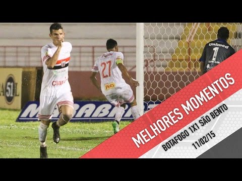 Melhores Momentos - Botafogo 1 x 1 São Bento - Paulistão Itaipava 2015 - 11.02.2015