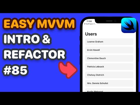 Intro to MVVM with Example Refactor And Passing Data Between Views In SwiftUI thumbnail